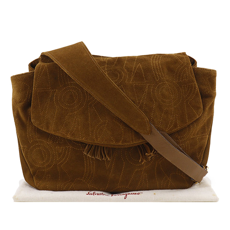 Stitched Suede Tassel Crossbody - Image 27