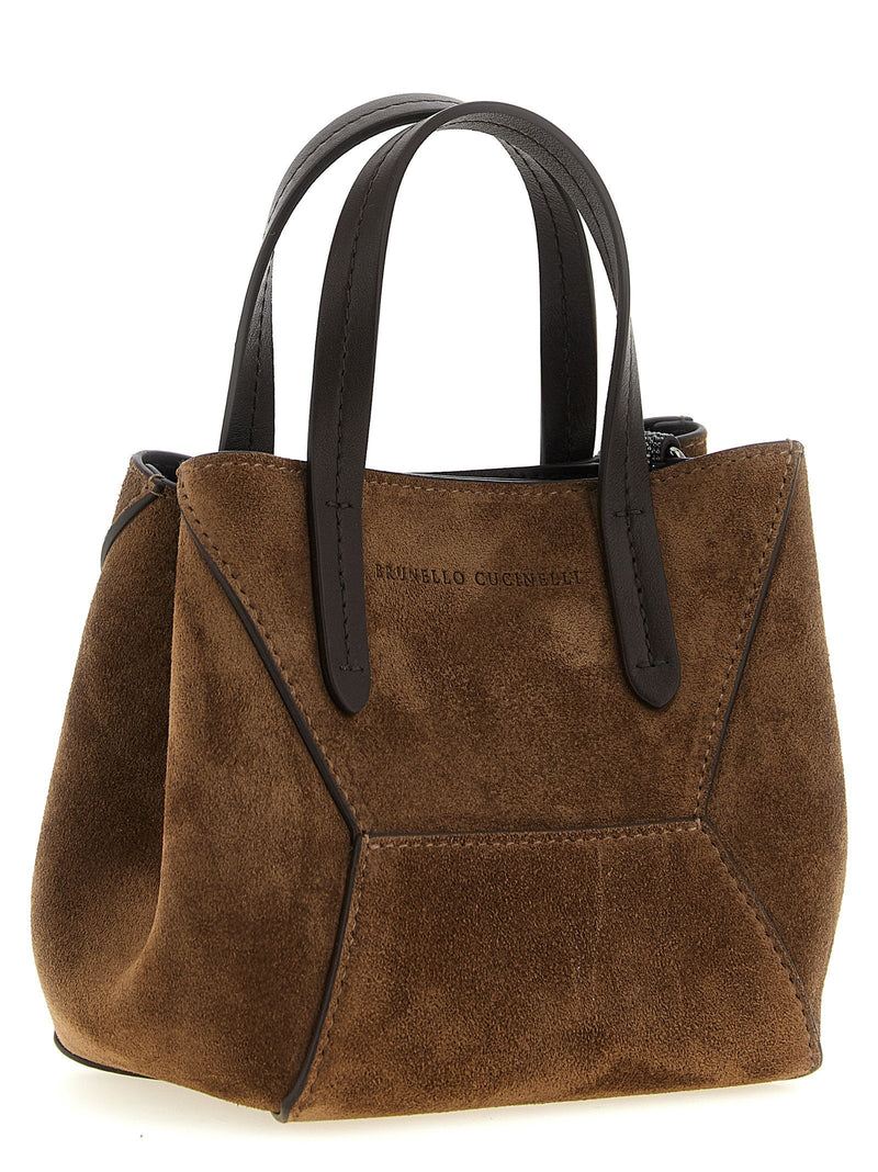 Brunello Cucinelli Top Handle Bag — Brown