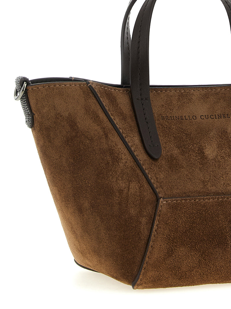 Brunello Cucinelli Top Handle Bag — Brown