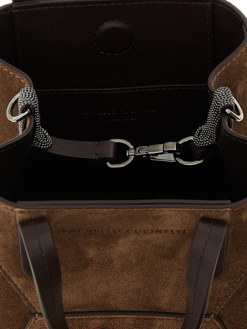 Brunello Cucinelli Top Handle Bag — Brown