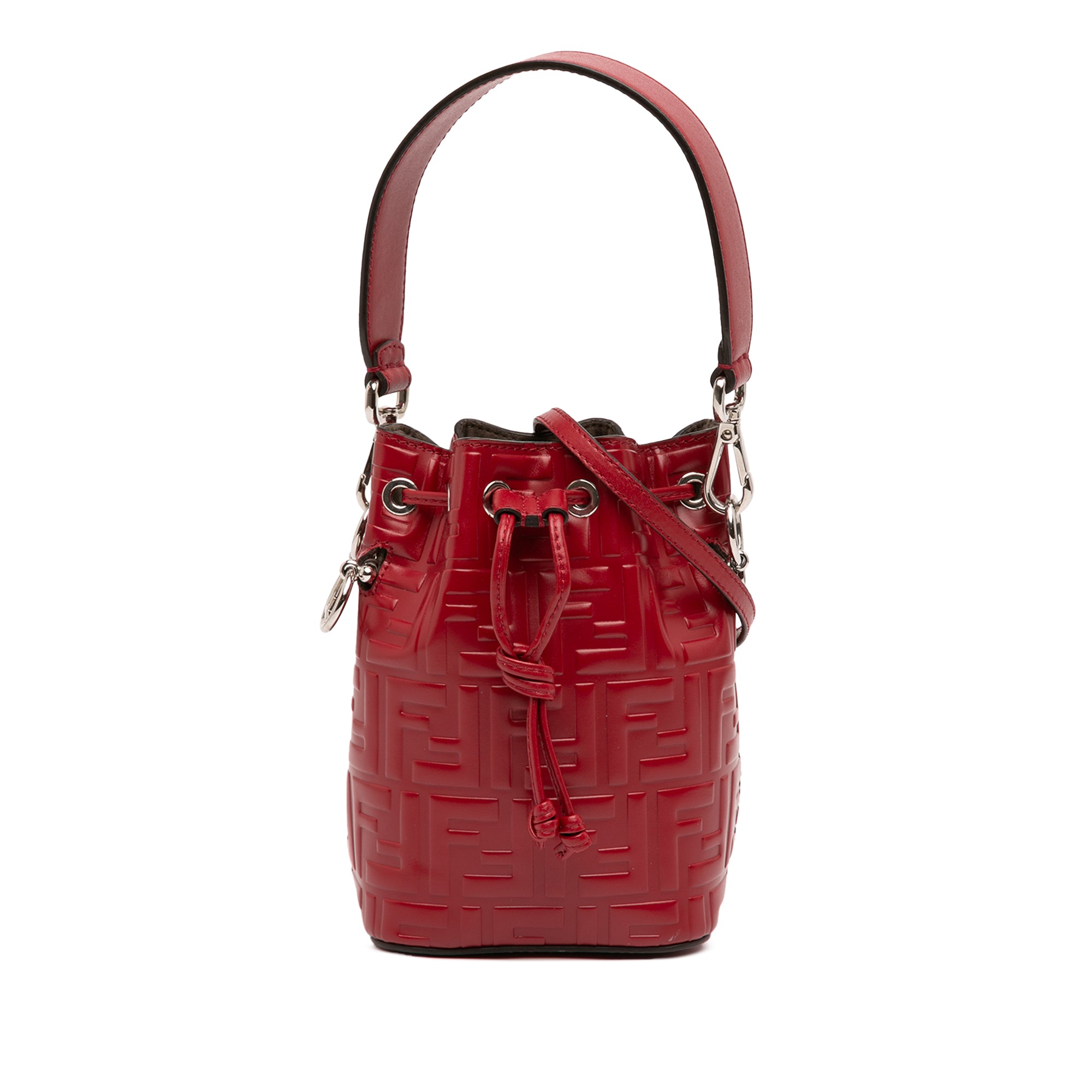 Mini Zucca Embossed Leather Mon Tresor Bucket Bag - Image 1