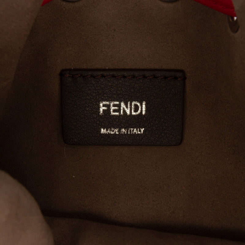 Mini Zucca Embossed Leather Mon Tresor Bucket Bag - Image 5