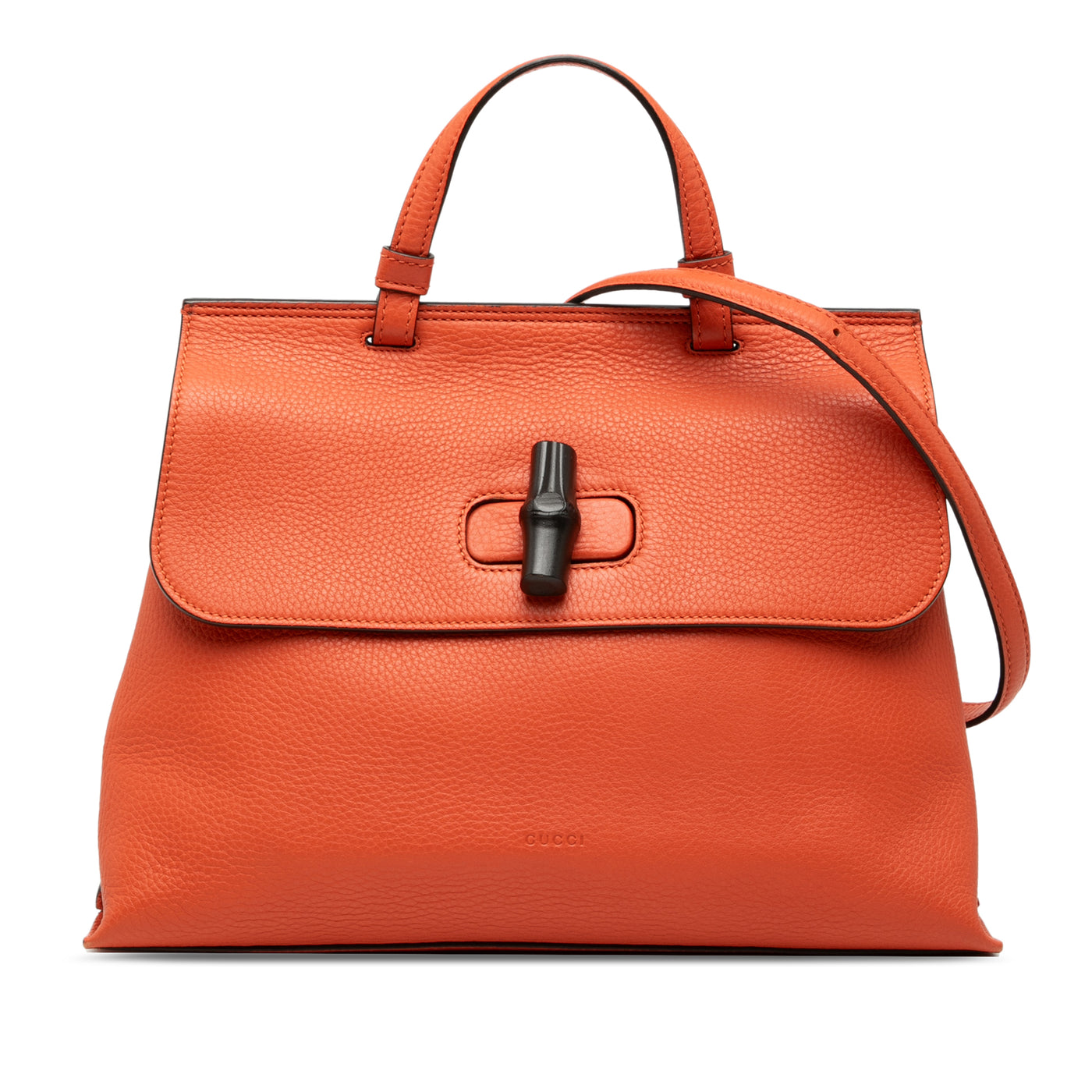 Medium Calfskin Bamboo Daily Satchel - Image 1