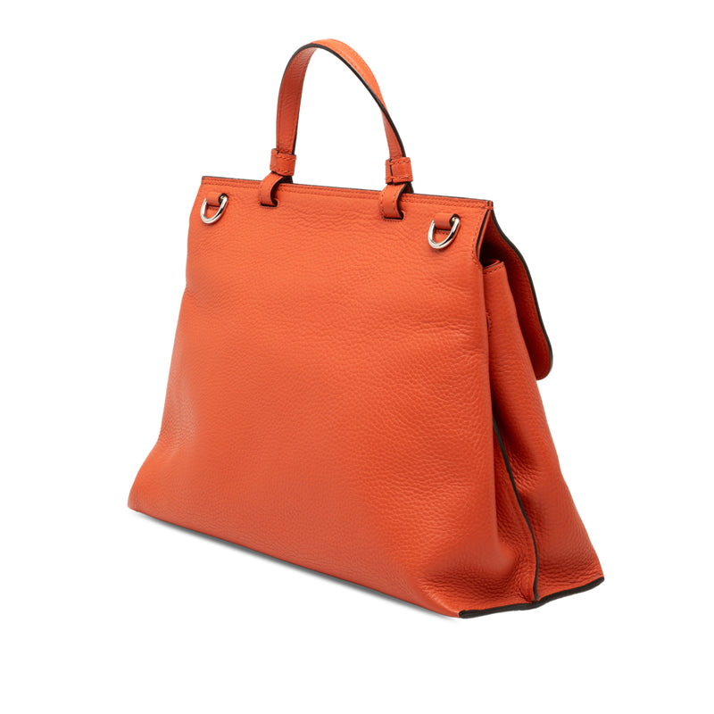 Medium Calfskin Bamboo Daily Satchel - Image 2