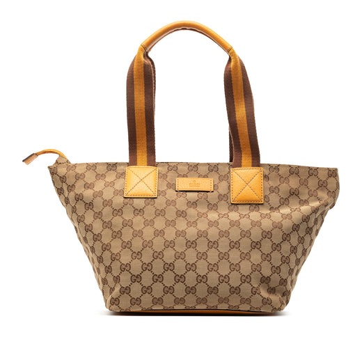GG Canvas Web Tote - Image 1