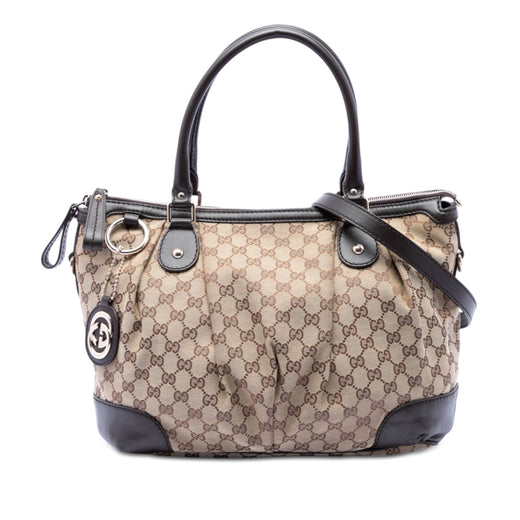GG Canvas Sukey Satchel - Image 1
