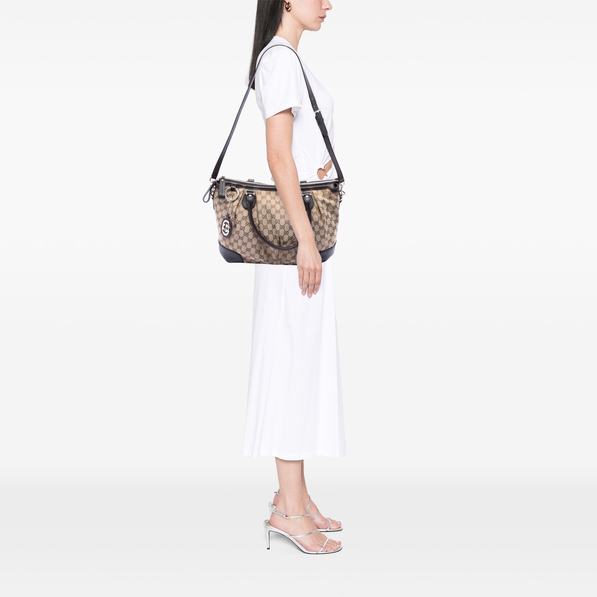 GG Canvas Sukey Satchel - Image 7