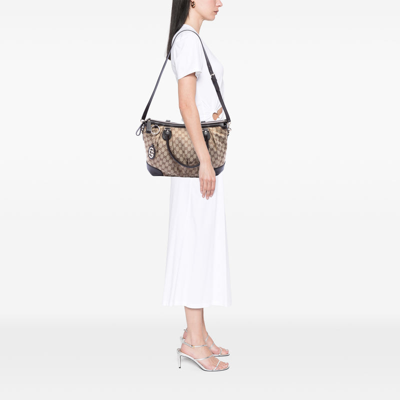 GG Canvas Sukey Satchel - Image 7