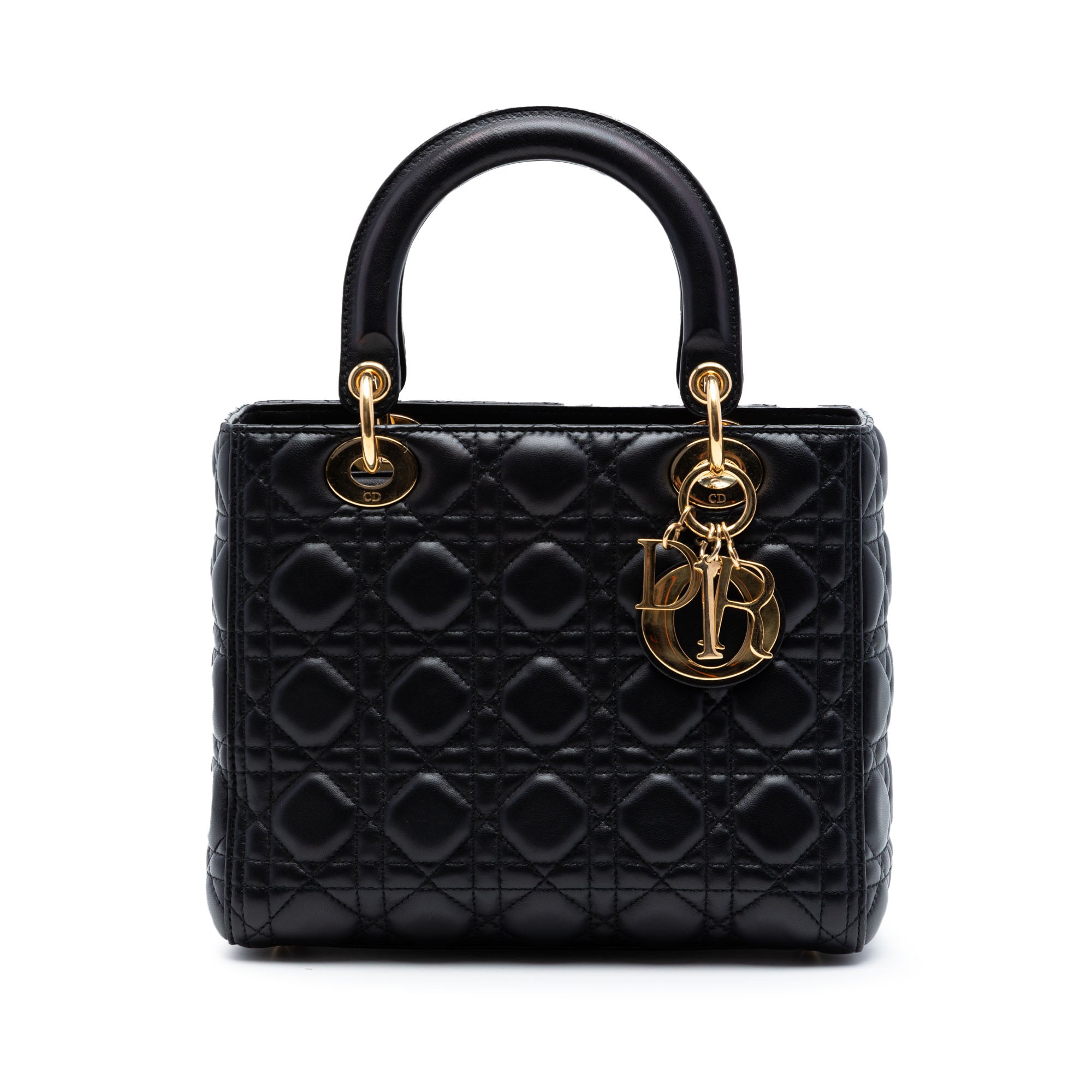Medium Lambskin Cannage Lady Dior - Image 1