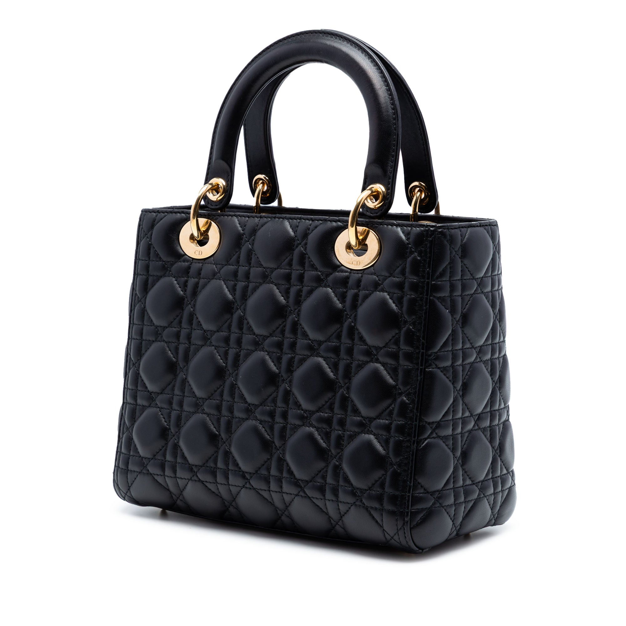 Medium Lambskin Cannage Lady Dior - Image 2