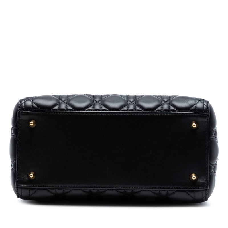 Medium Lambskin Cannage Lady Dior - Image 3
