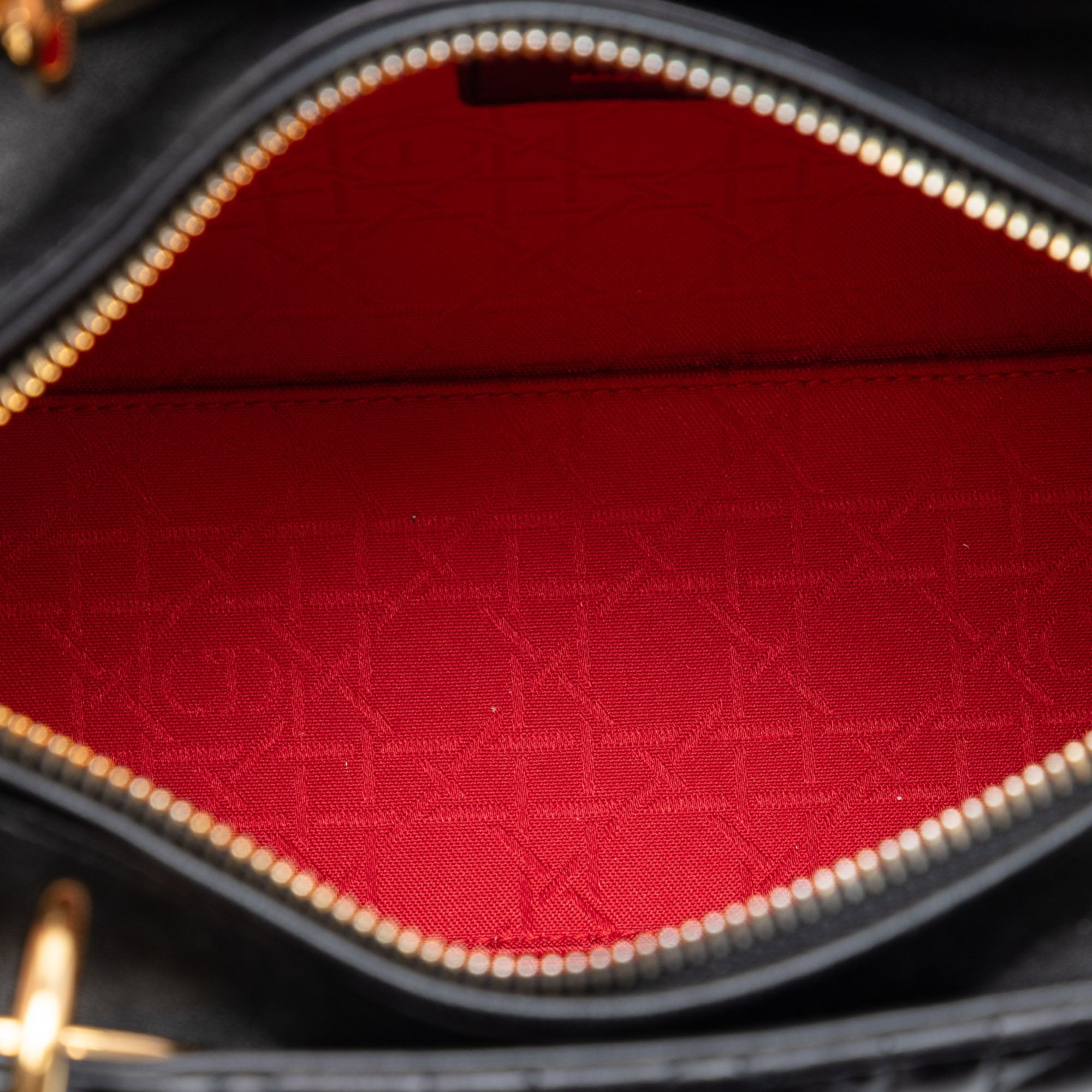Medium Lambskin Cannage Lady Dior - Image 4