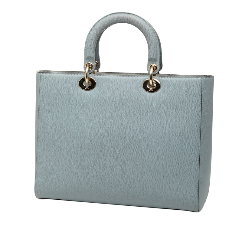 Large Grained Calfskin Lady Dior - Image 2