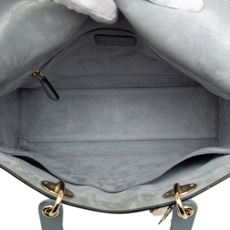 Large Grained Calfskin Lady Dior - Image 4