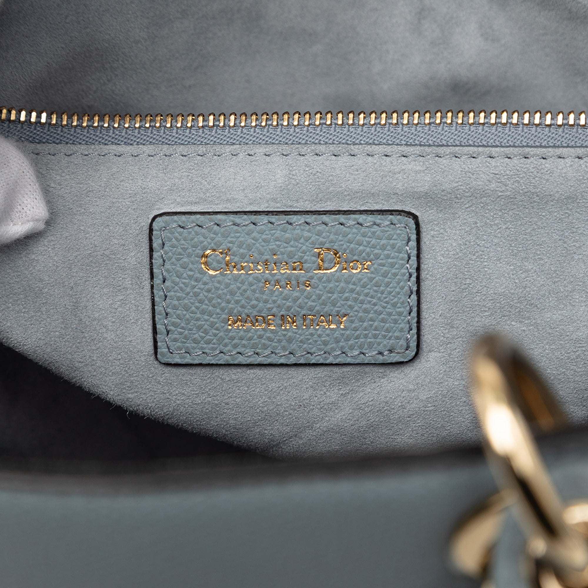 Large Grained Calfskin Lady Dior - Image 5