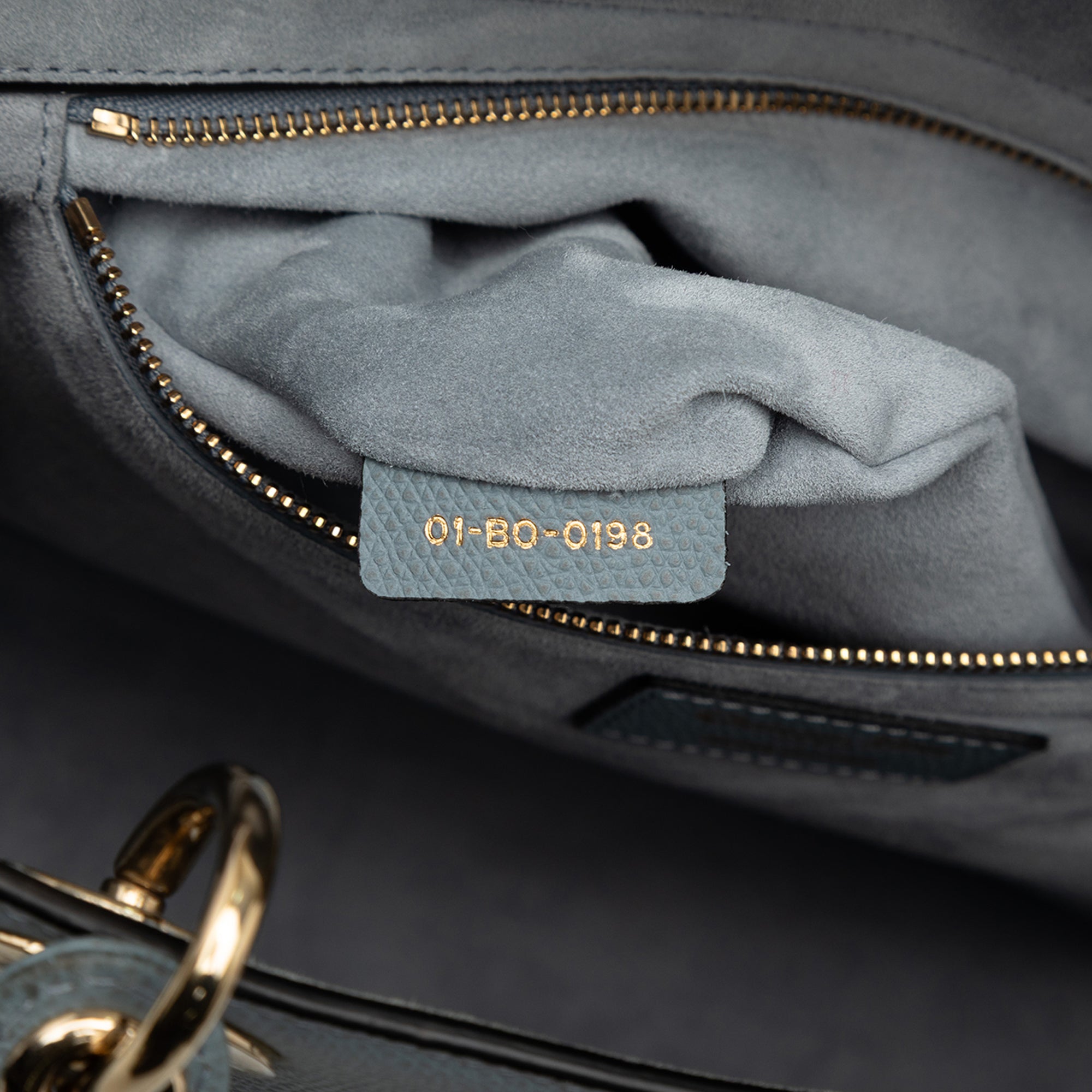 Large Grained Calfskin Lady Dior - Image 6