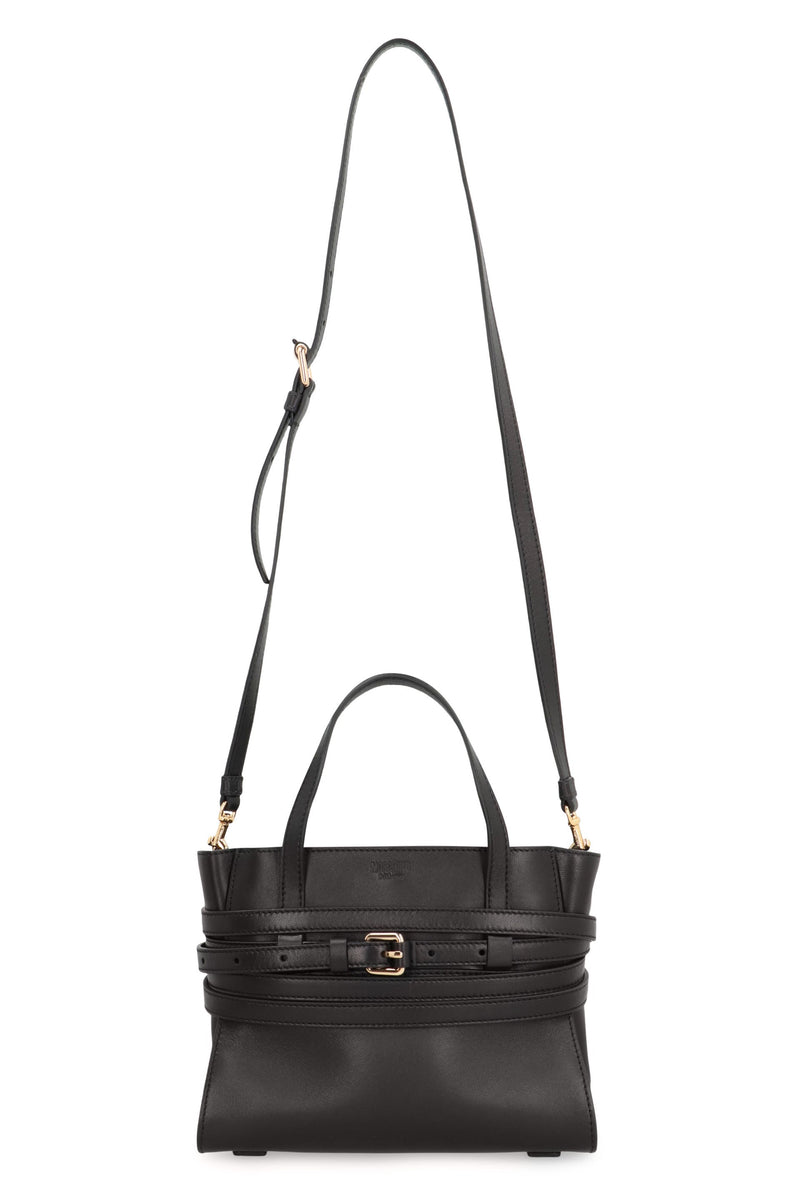 Moschino Tie Me Small Top Handle Bag — Black Sheep