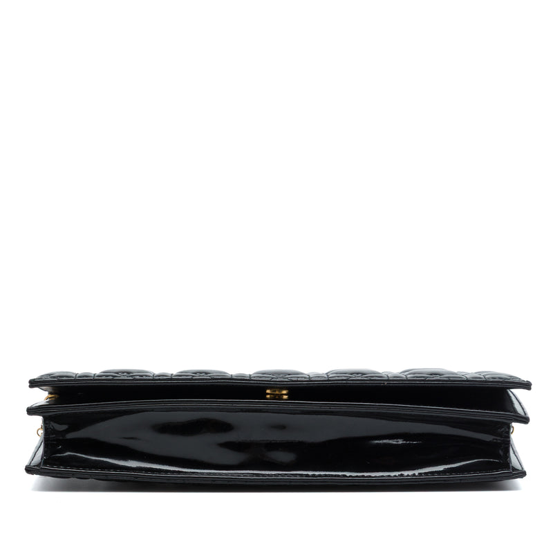 Patent Cannage Lady Dior Clutch with Chain - Image 3