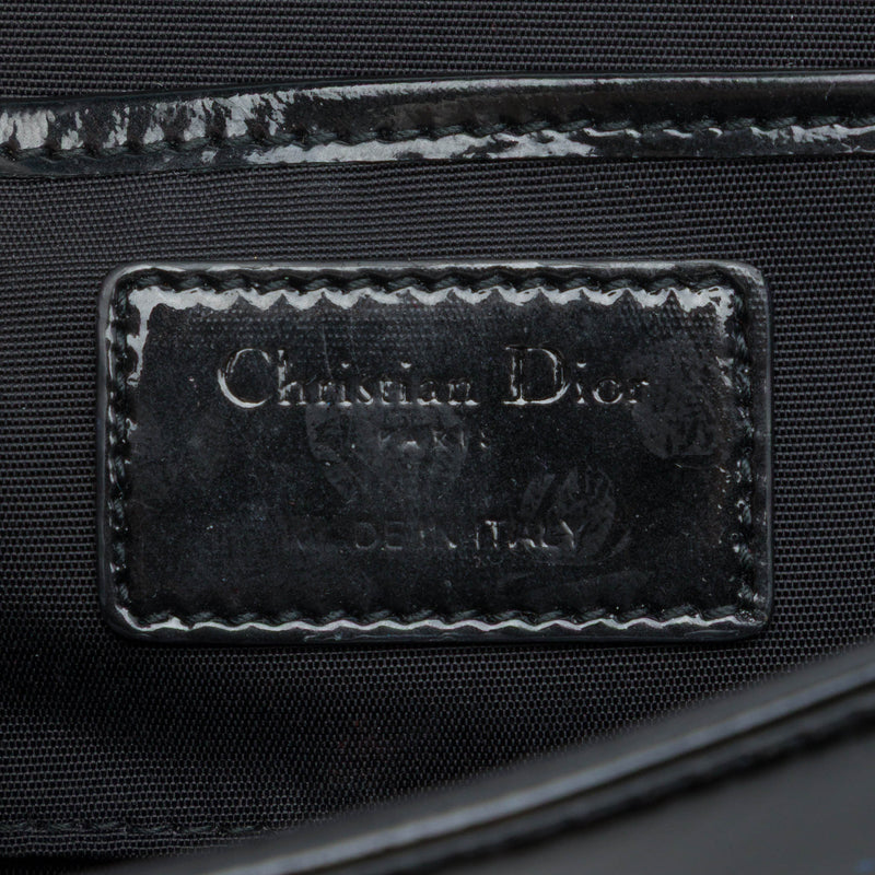 Patent Cannage Lady Dior Clutch with Chain - Image 5