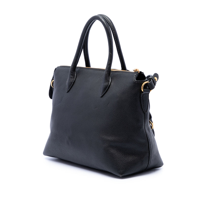 Vitello Daino Zip Top Satchel - Image 2