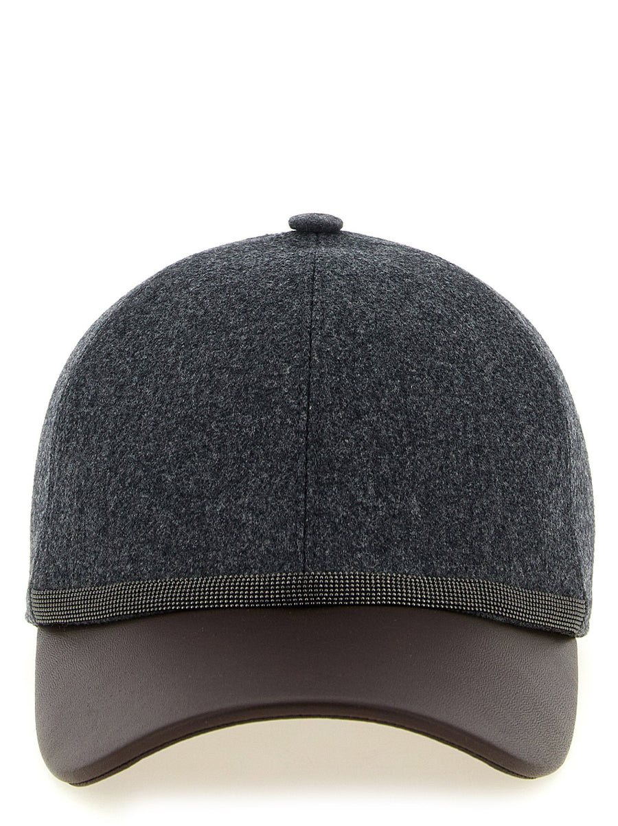 Brunello Cucinelli Baseball Cap — Grey Caps