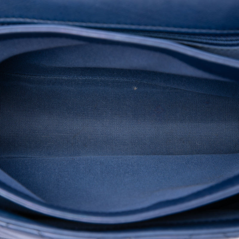 CC Quilted Calfskin Metal Top Handle Envelope Flap - Image 4