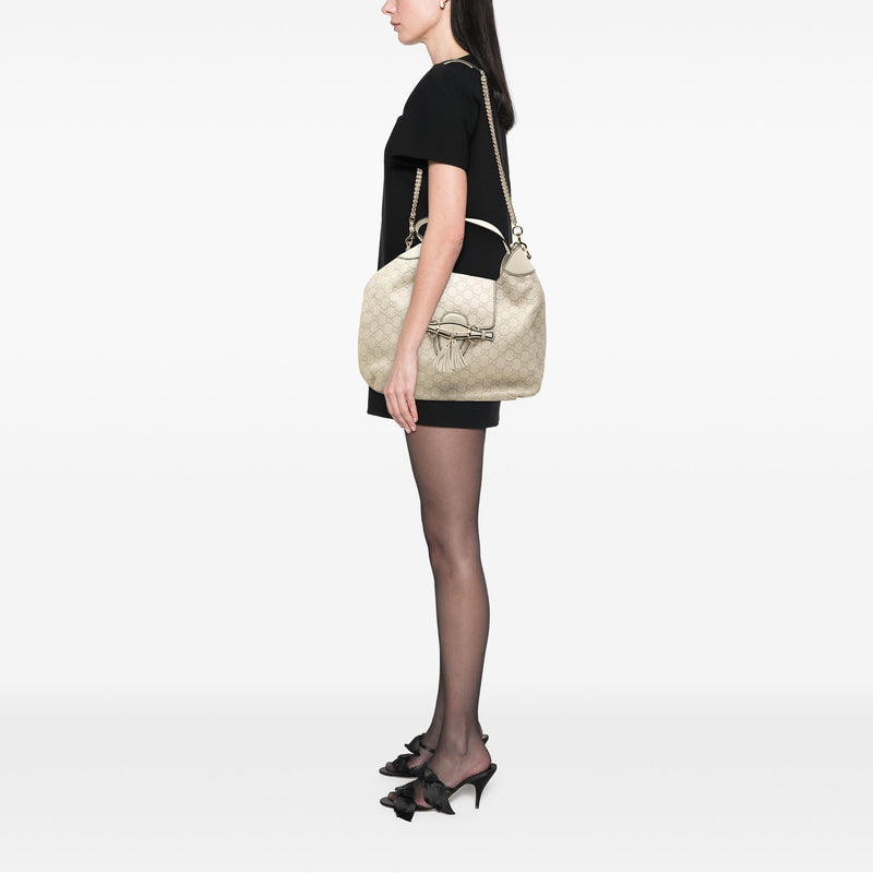 Medium Guccissima Emily Flap Satchel - Image 6