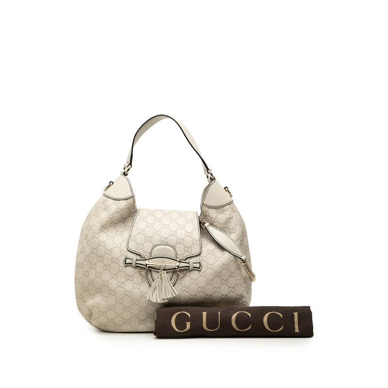 Medium Guccissima Emily Flap Satchel - Image 7