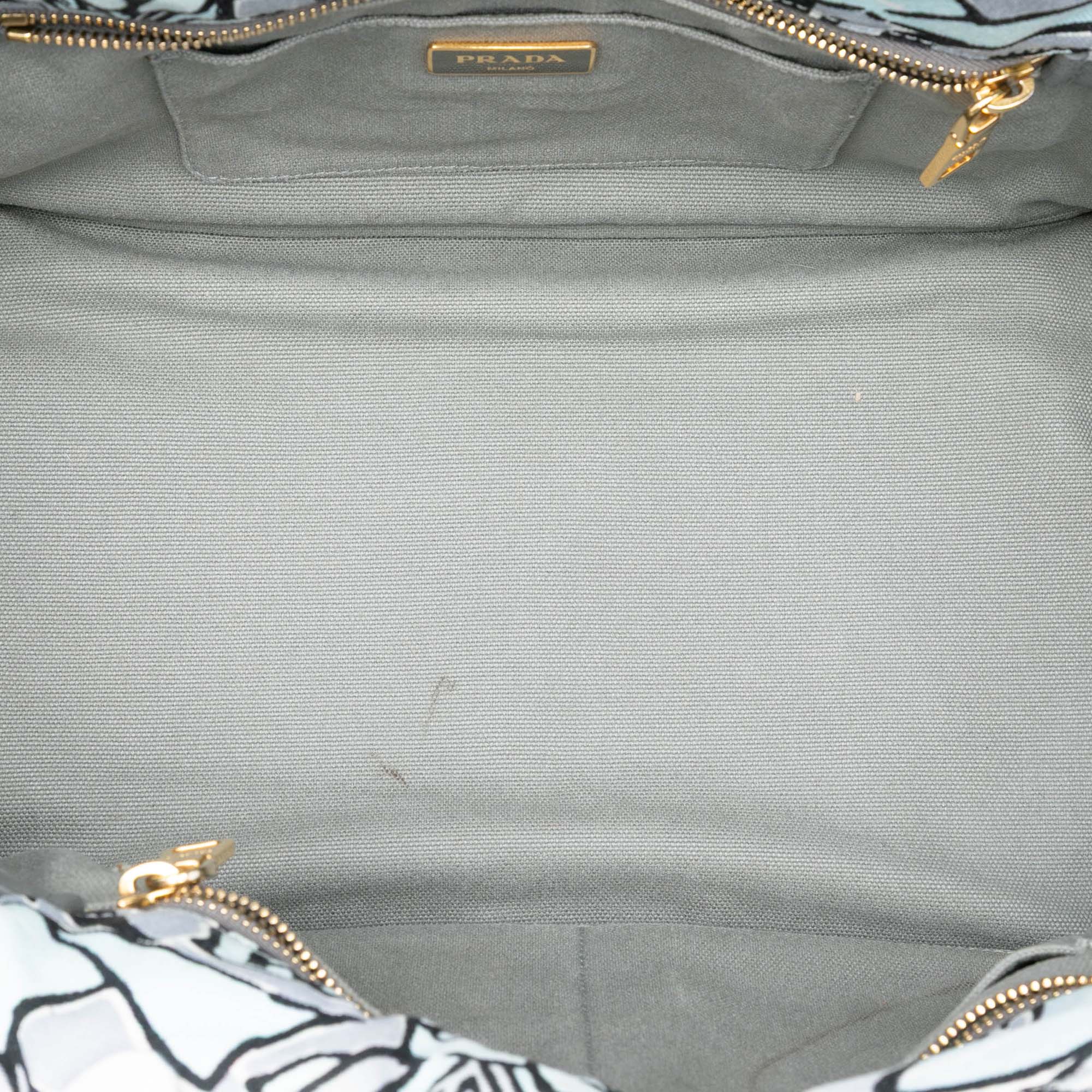 Medium Floral Printed Canvas Canapa Satchel - Image 4