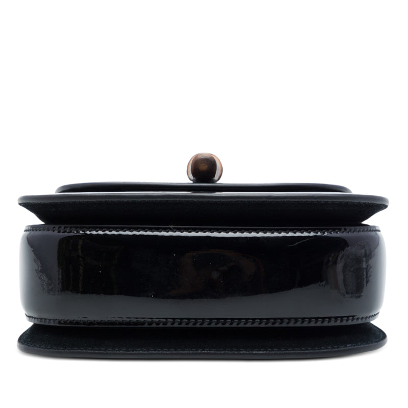 Mini Patent Bamboo 1947 Top Handle Bag - Image 3