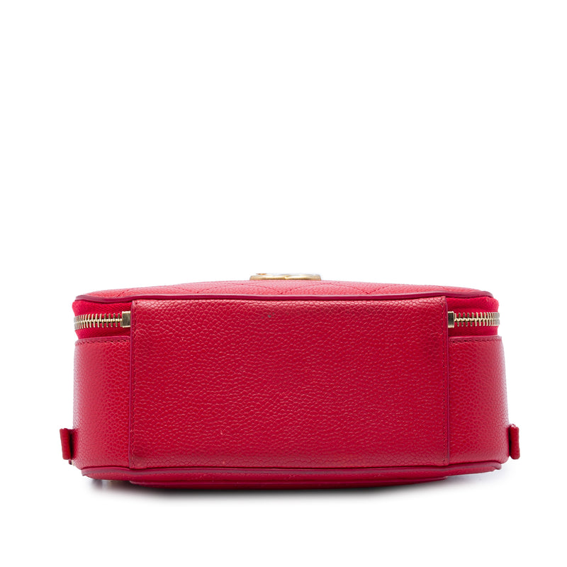 Small CC Quilted Caviar Top Handle Camera Bag - Image 3