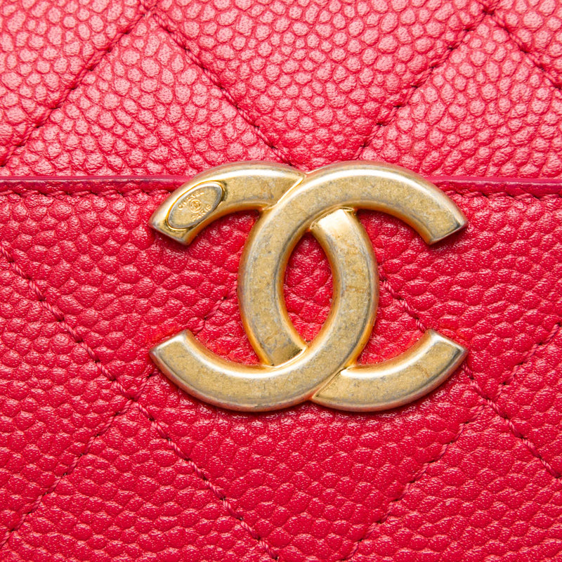 Small CC Quilted Caviar Top Handle Camera Bag - Image 6