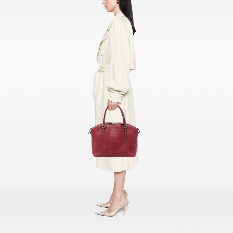 Large Microguccissima Dome Satchel - Image 7