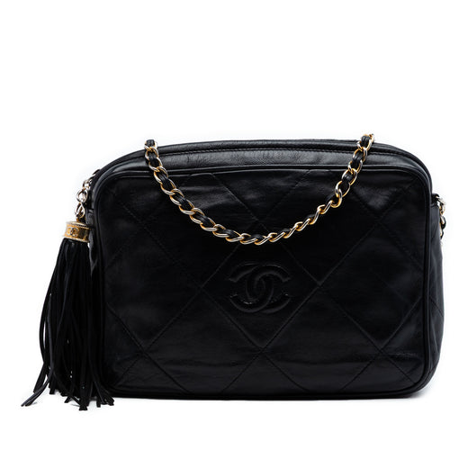 CC Quilted Lambskin Tassel Camera Bag - Image 1