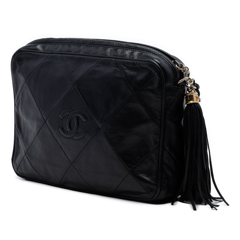 CC Quilted Lambskin Tassel Camera Bag - Image 2