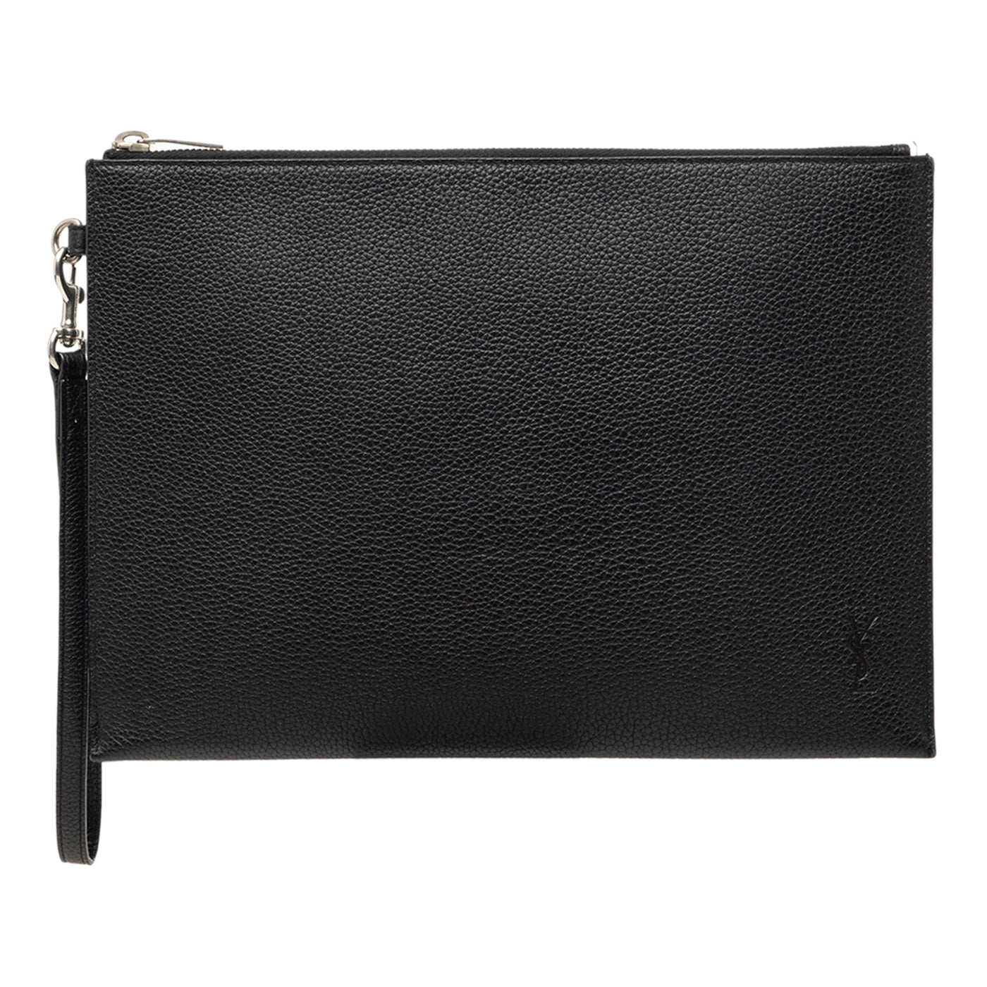 Grained Calfskin Monogram Clutch - Image 1