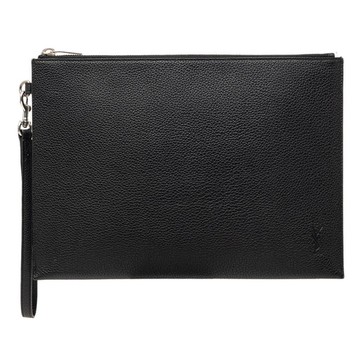 Grained Calfskin Monogram Clutch - Image 1