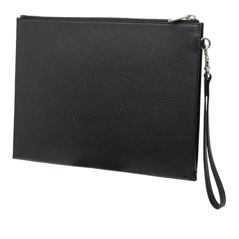 Grained Calfskin Monogram Clutch - Image 2