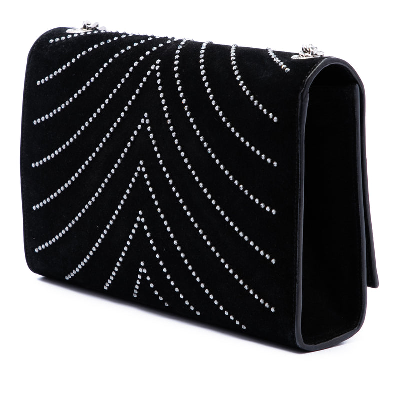 Suede Crystal Monogram Kate Crossbody - Image 2