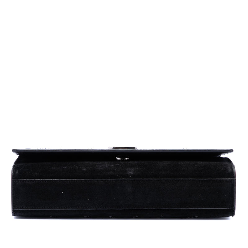 Suede Crystal Monogram Kate Crossbody - Image 3