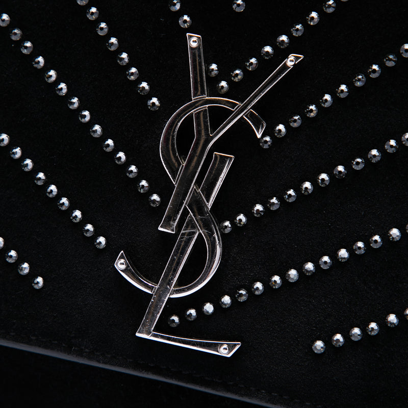 Suede Crystal Monogram Kate Crossbody - Image 5