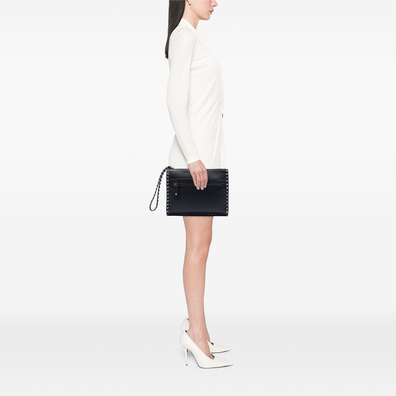 Leather Rockstud Clutch - Image 7