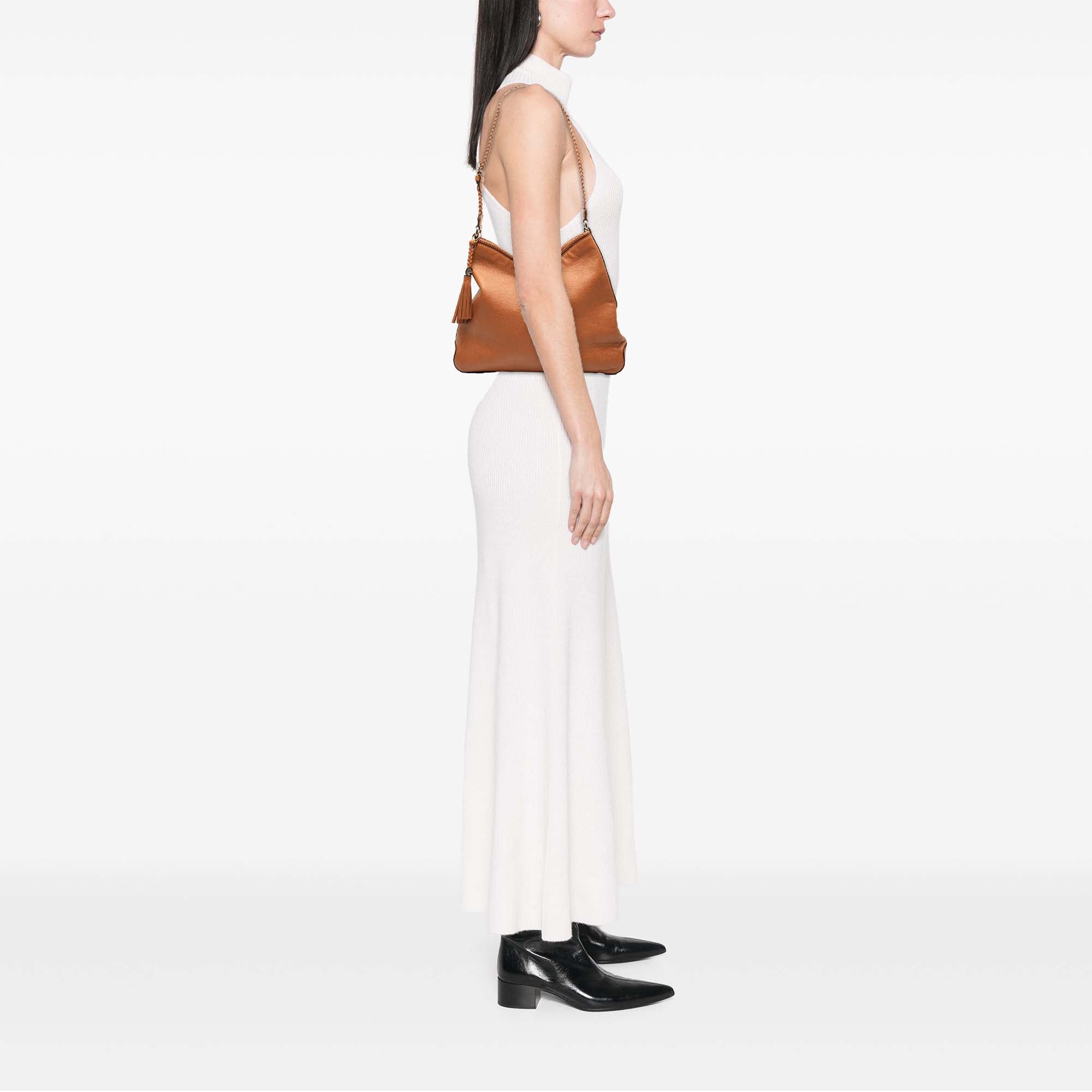 Medium Leather Marrakech Shoulder Bag - Image 7