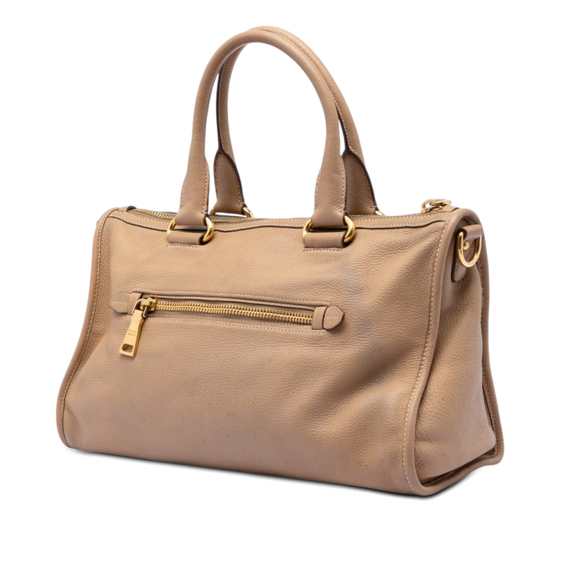 Vitello Daino Zip Top Satchel - Image 2