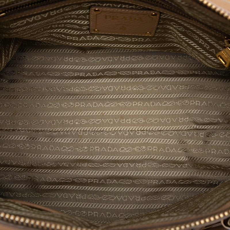 Vitello Daino Zip Top Satchel - Image 4