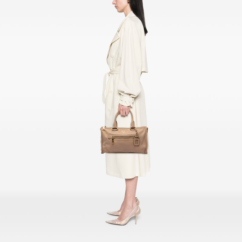 Vitello Daino Zip Top Satchel - Image 6