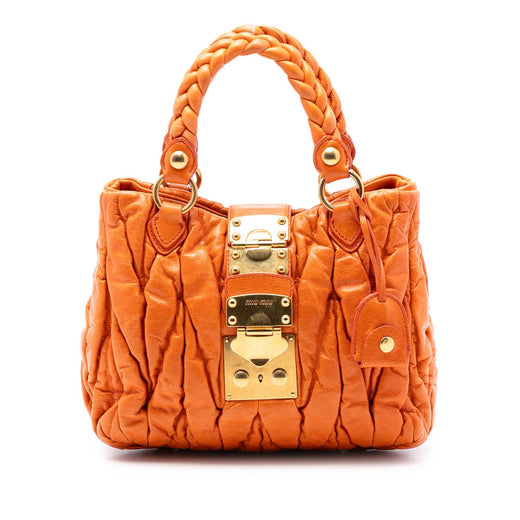 Matelasse Lambskin Coffer Satchel - Image 1