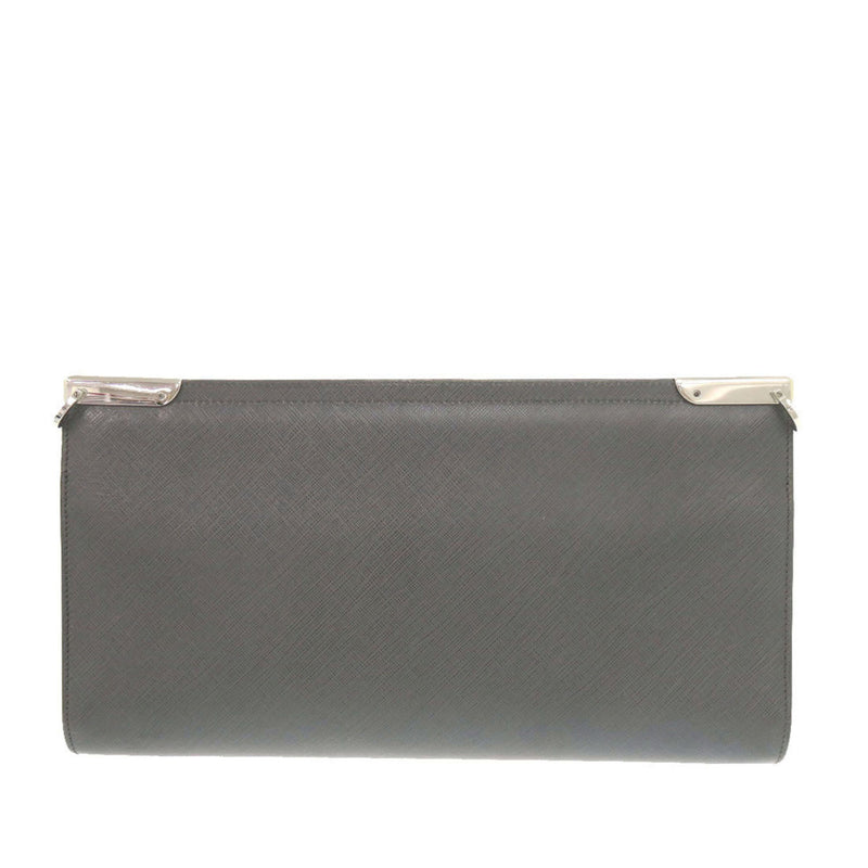Leather Double Gancini Shoulder Bag - Image 2