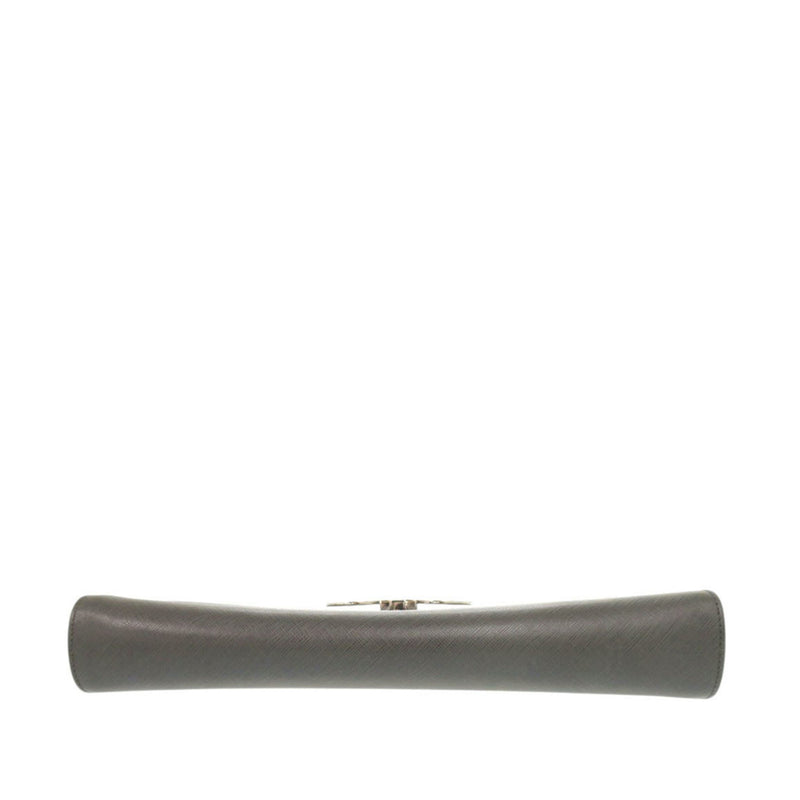 Leather Double Gancini Shoulder Bag - Image 3
