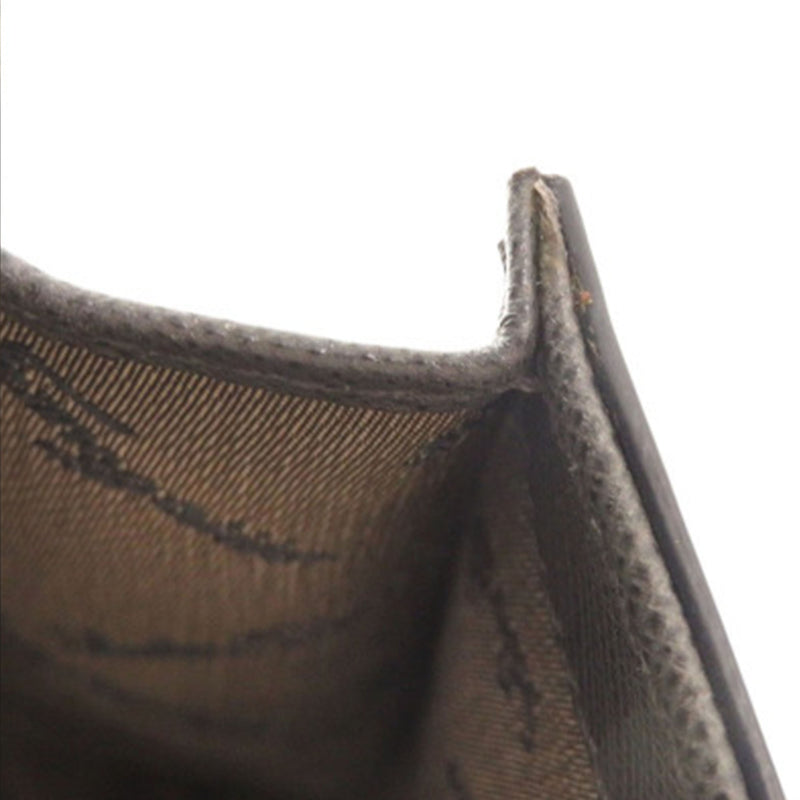 Leather Double Gancini Shoulder Bag - Image 9